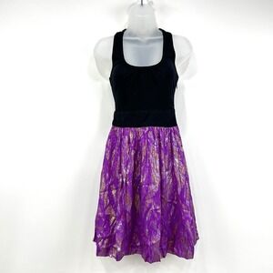 Y2K Trina Turk Dress Womens 0 Silk Blend Fairy Grunge‎ Whimsigoth Party